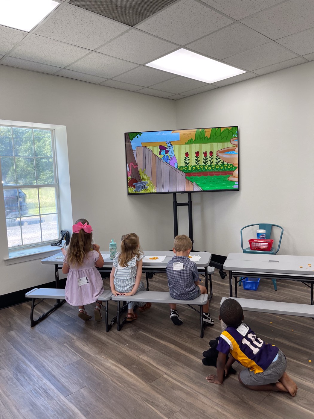 Preschoolers in their classroom